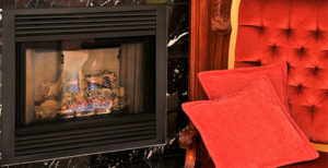 Gas fireplace insert